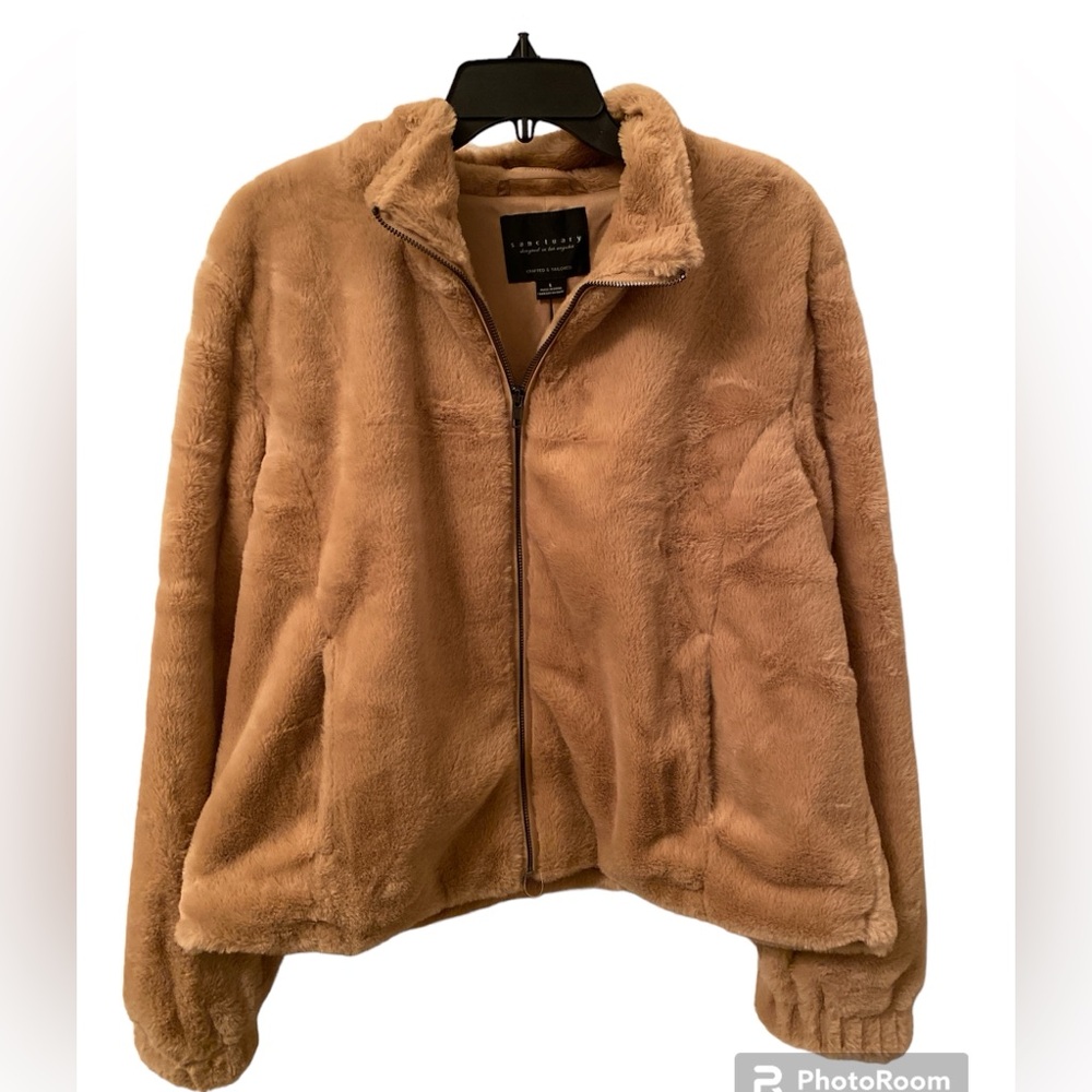 SANCTUARY (LA) women’s warm cox faux fur jacket size L